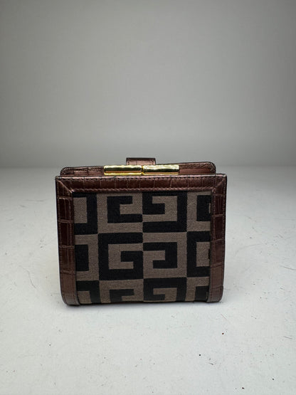 Vintage Givenchy Monogram Wallet black brown