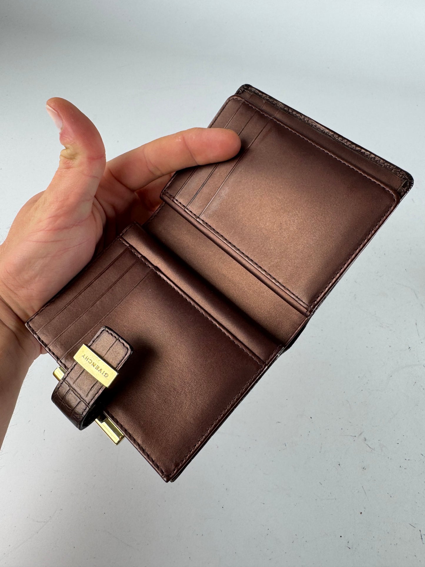 Vintage Givenchy Monogram Wallet black brown