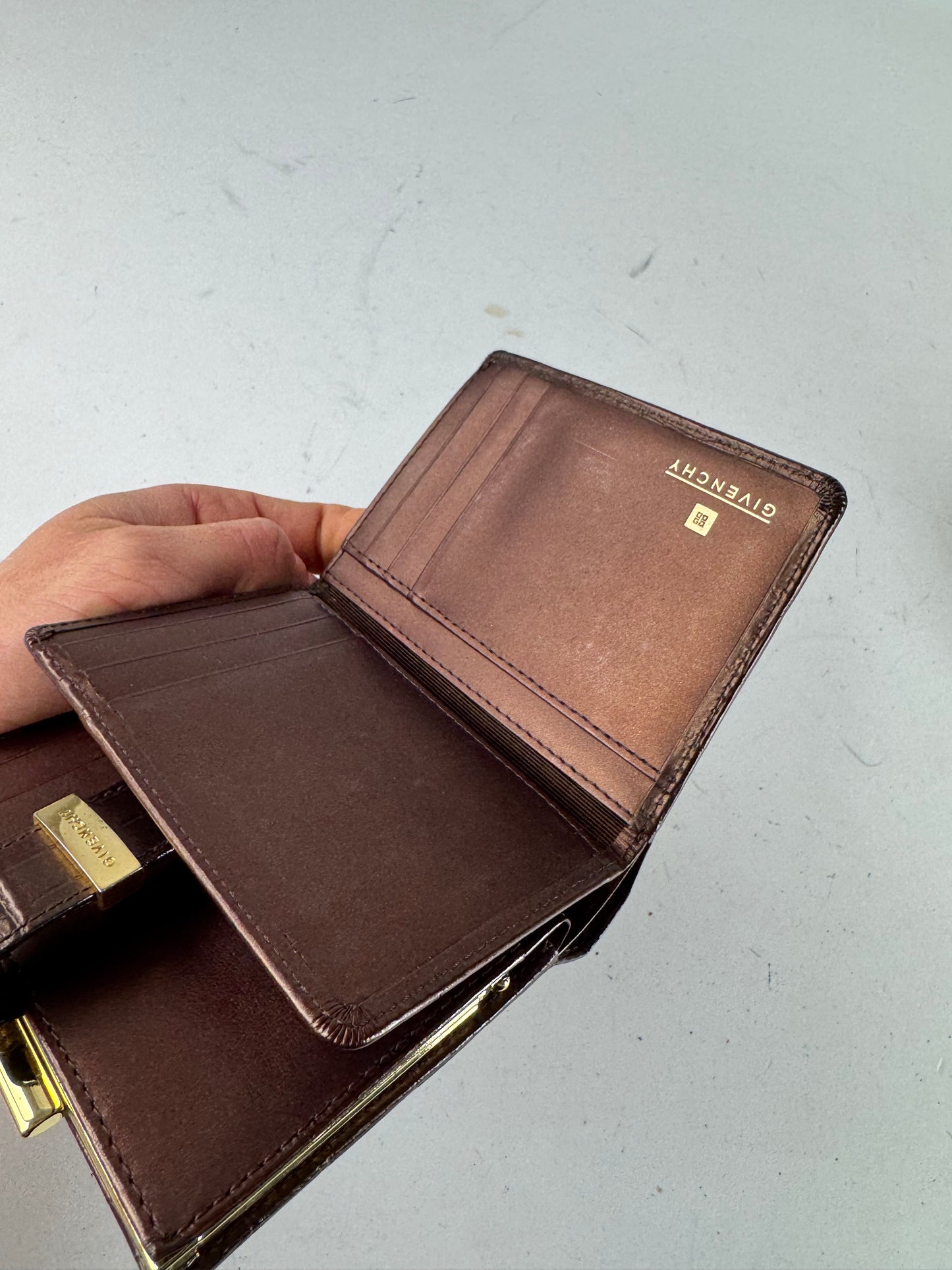 Vintage Givenchy Monogram Wallet black brown
