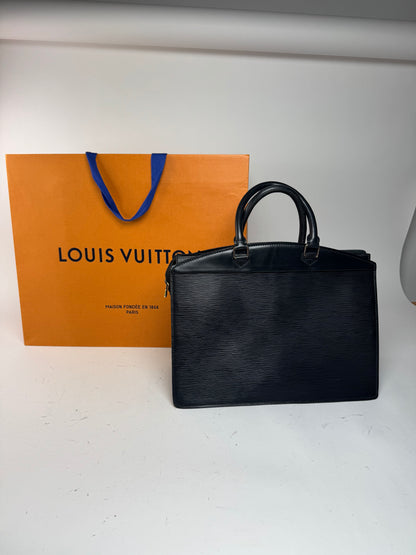 Sac à main vintage Louis Vuitton en cuir EPI noir