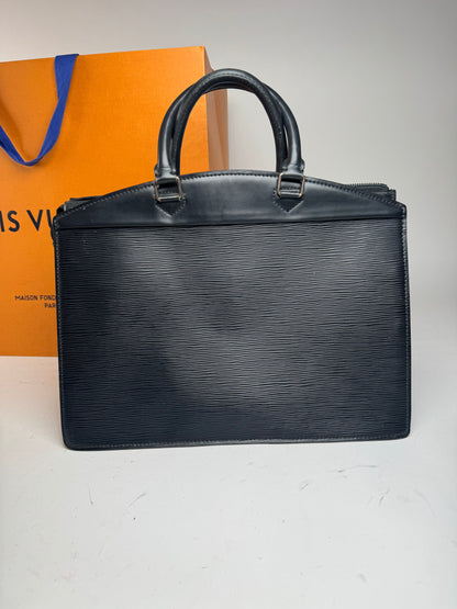 Sac à main vintage Louis Vuitton en cuir EPI noir