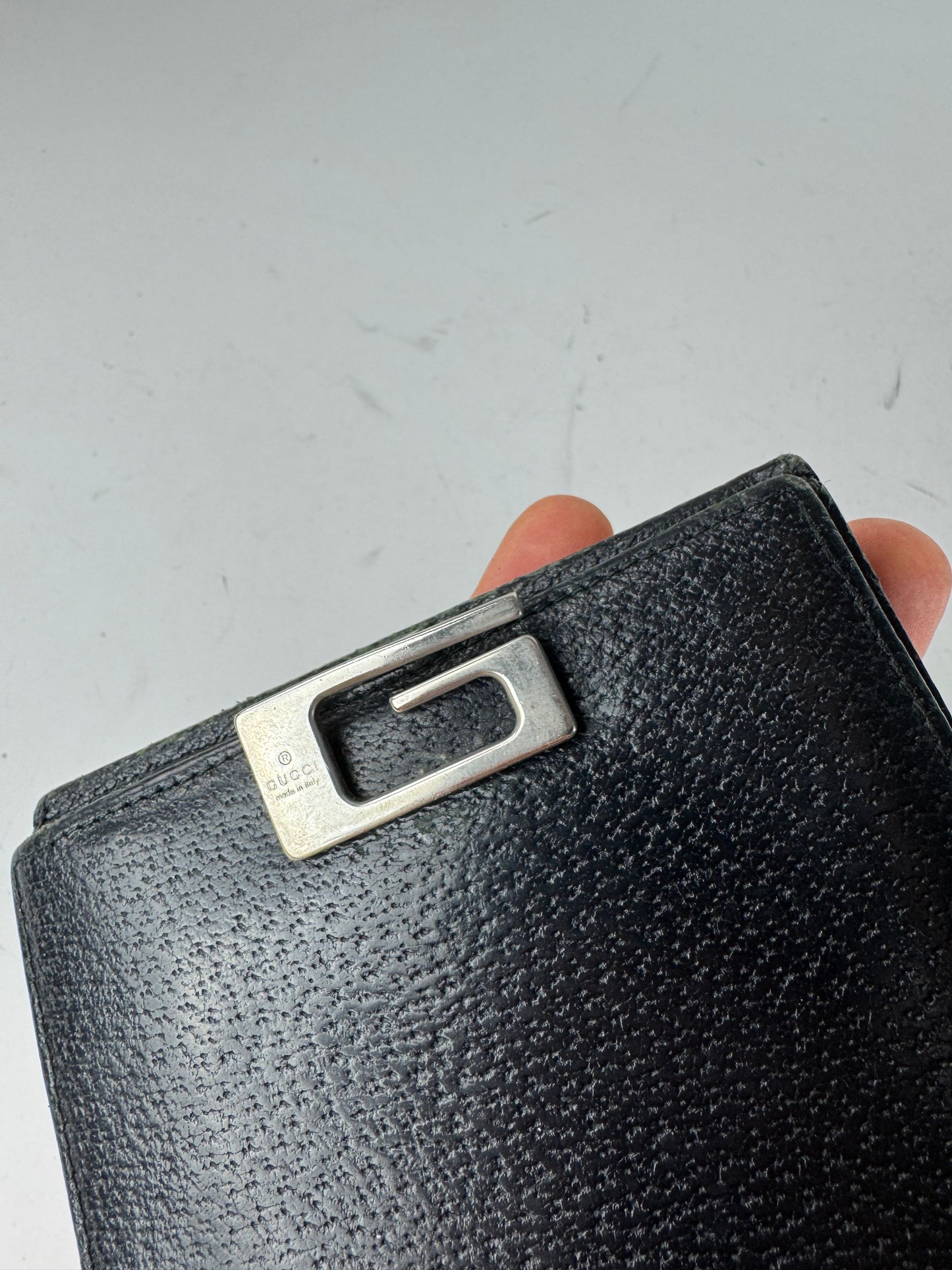Vintage Gucci Leather Wallet black