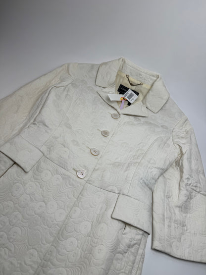 Vintage Salvatore Ferragamo Monogram Dress White M