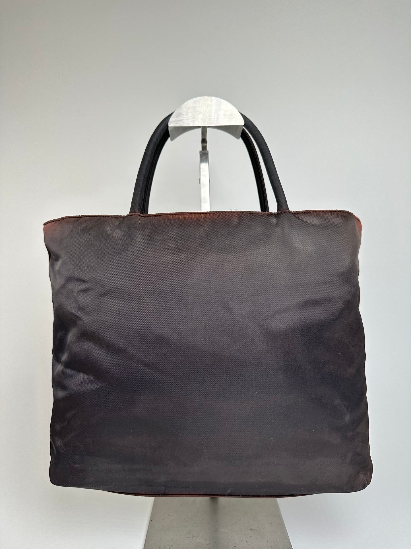 Vintage Prada Nylon Tote Bag Black