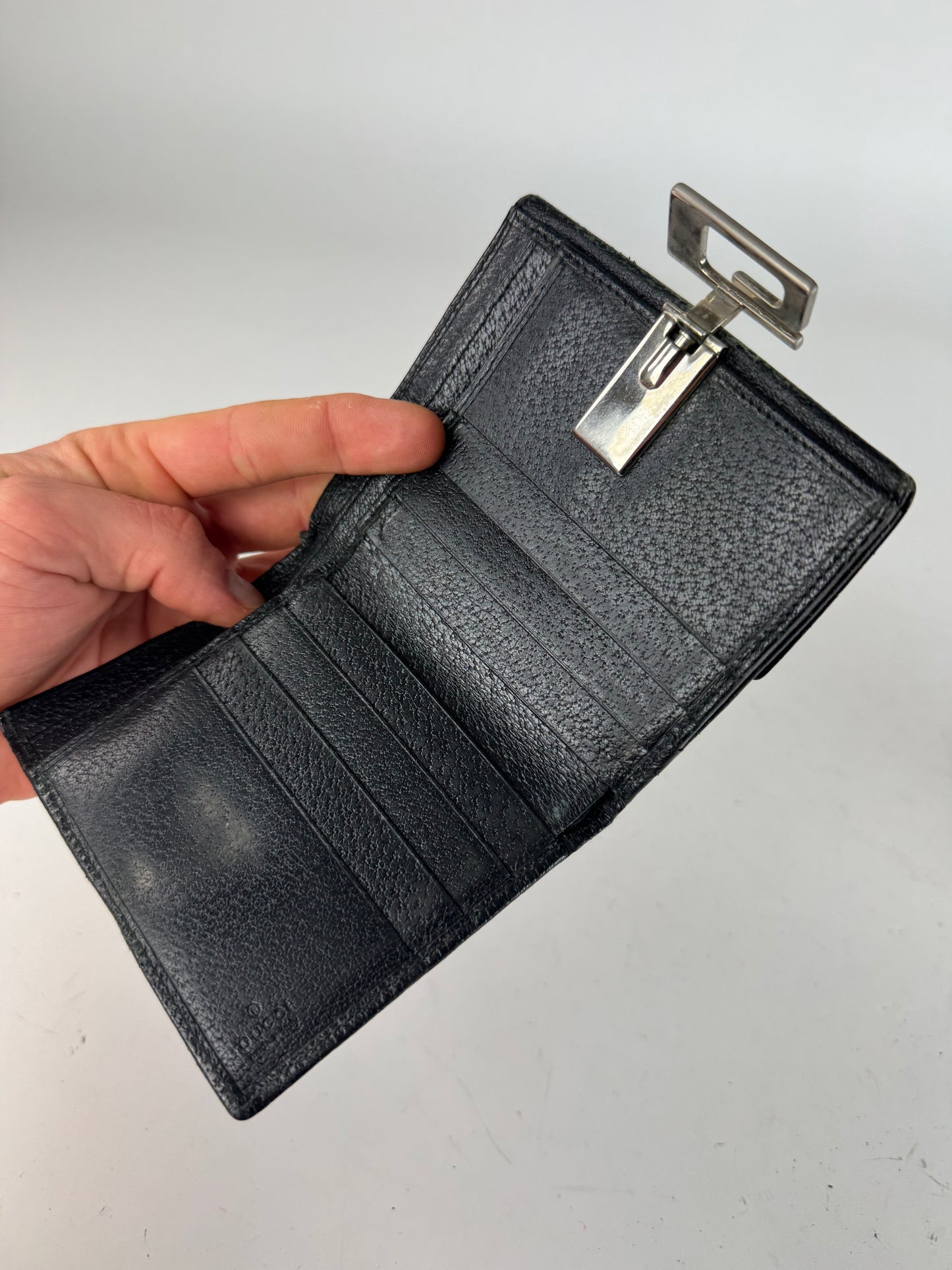 Vintage Gucci Leather Wallet black
