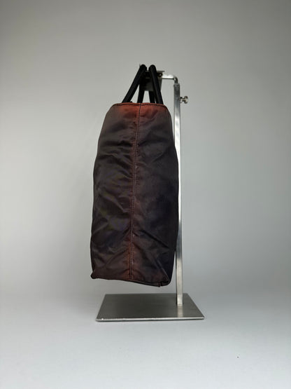 Vintage Prada Nylon Tote Bag Black