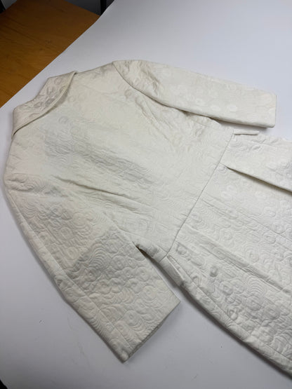 Vintage Salvatore Ferragamo Monogram Dress White M