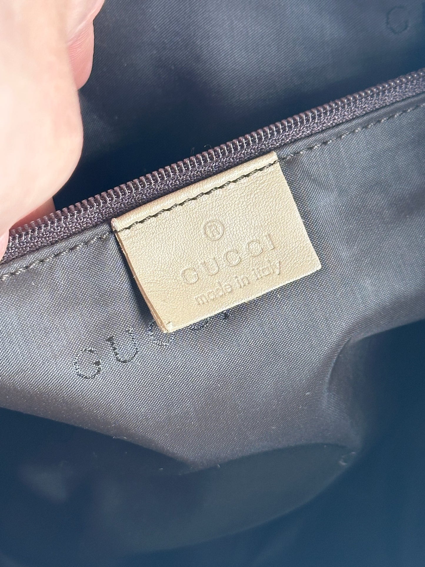 Vintage Gucci Canvas Bag Khaki