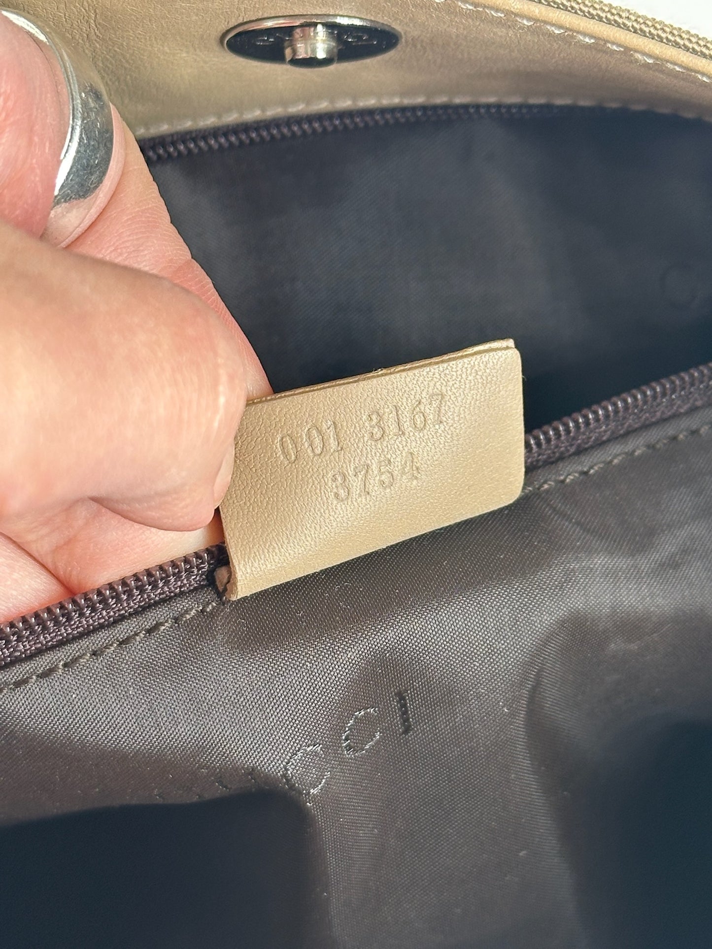 Vintage Gucci Canvas Bag Khaki