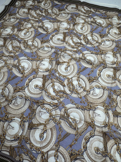Vintage Celine Paris baroque Scarf Brown
