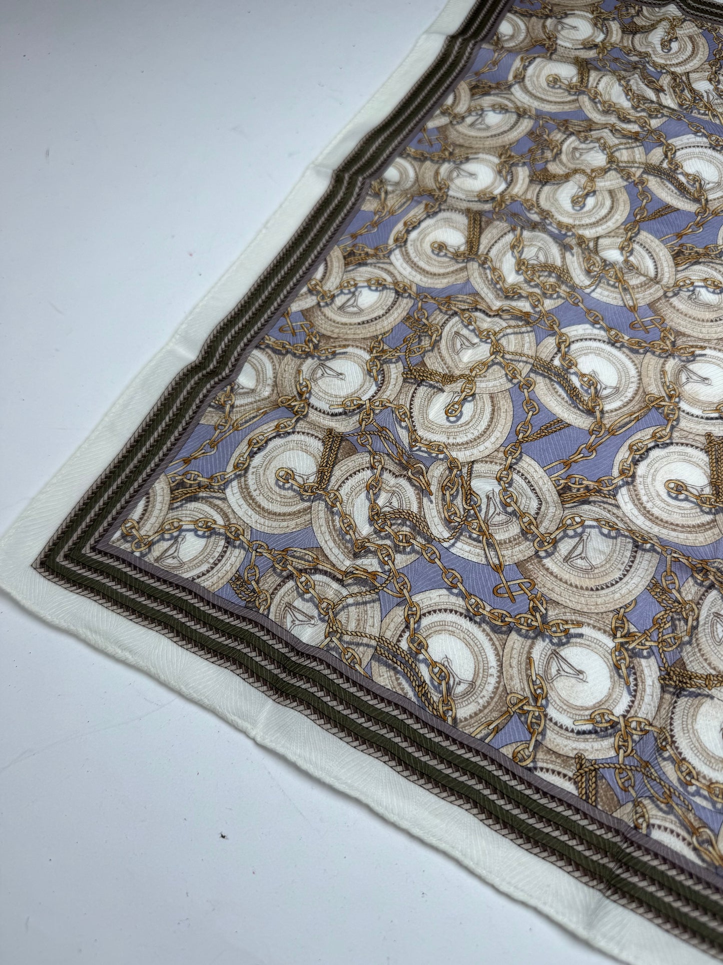 Vintage Celine Paris baroque Scarf Brown