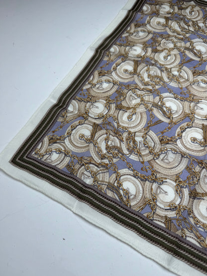 Vintage Celine Paris baroque Scarf Brown
