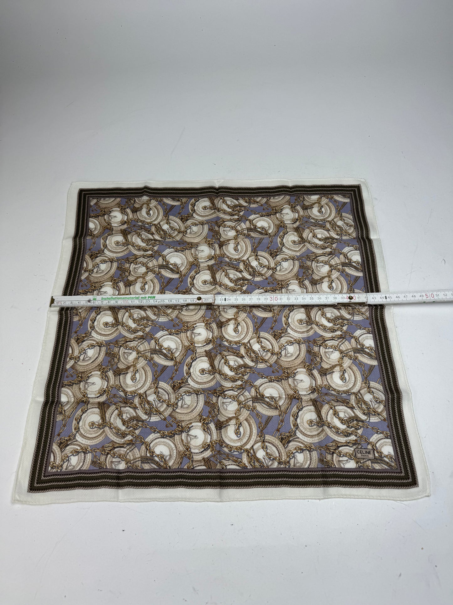 Vintage Celine Paris baroque Scarf Brown