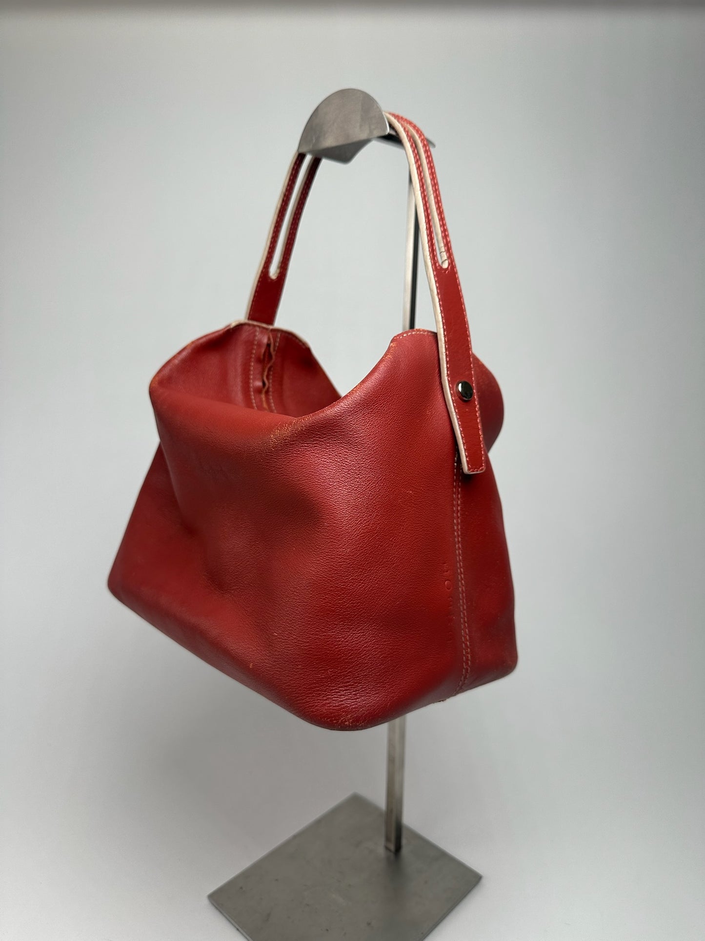 Vintage Loewe Madrid Leather bag red
