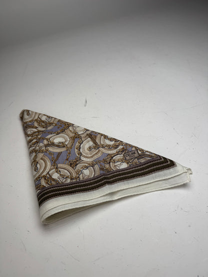 Vintage Celine Paris baroque Scarf Brown