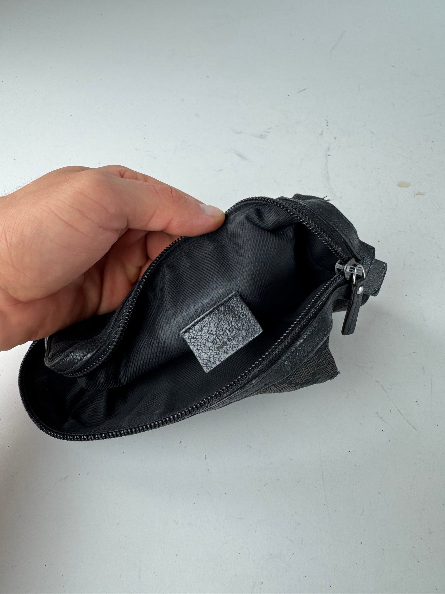 Vintage Gucci Monogram Mini Bag black