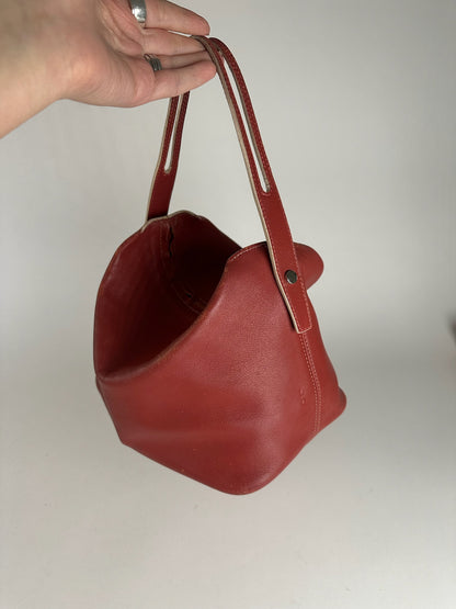 Vintage Loewe Madrid Leather bag red