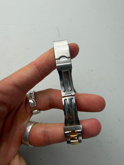 Vintage Givenchy Stainless Steel Bracelet Watch Silver Gold