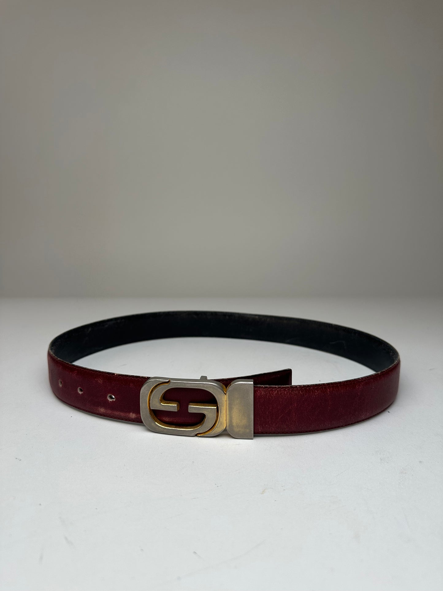 Vintage Gucci Leather Belt Purple