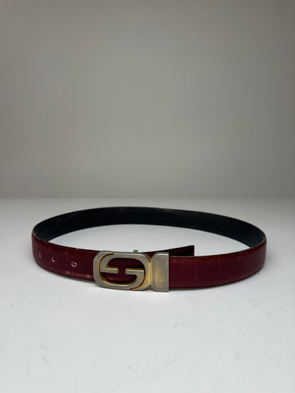 Vintage Gucci Leather Belt Purple