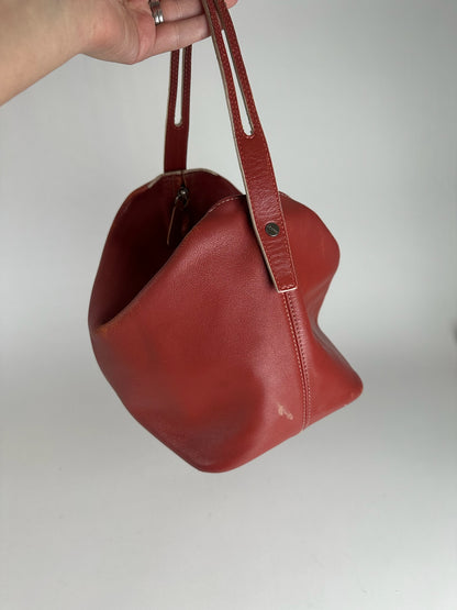 Vintage Loewe Madrid Leather bag red