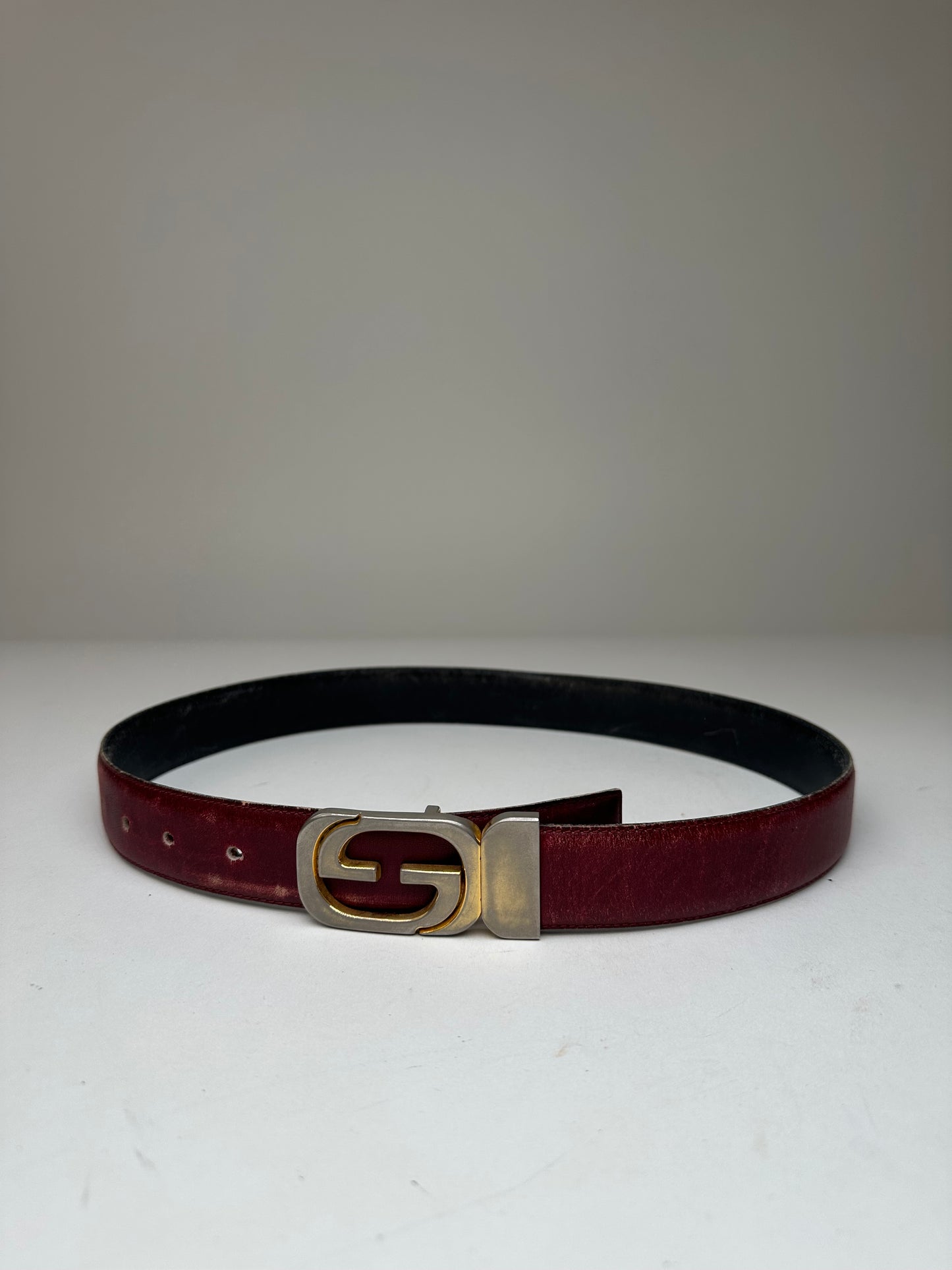 Vintage Gucci Leather Belt Purple