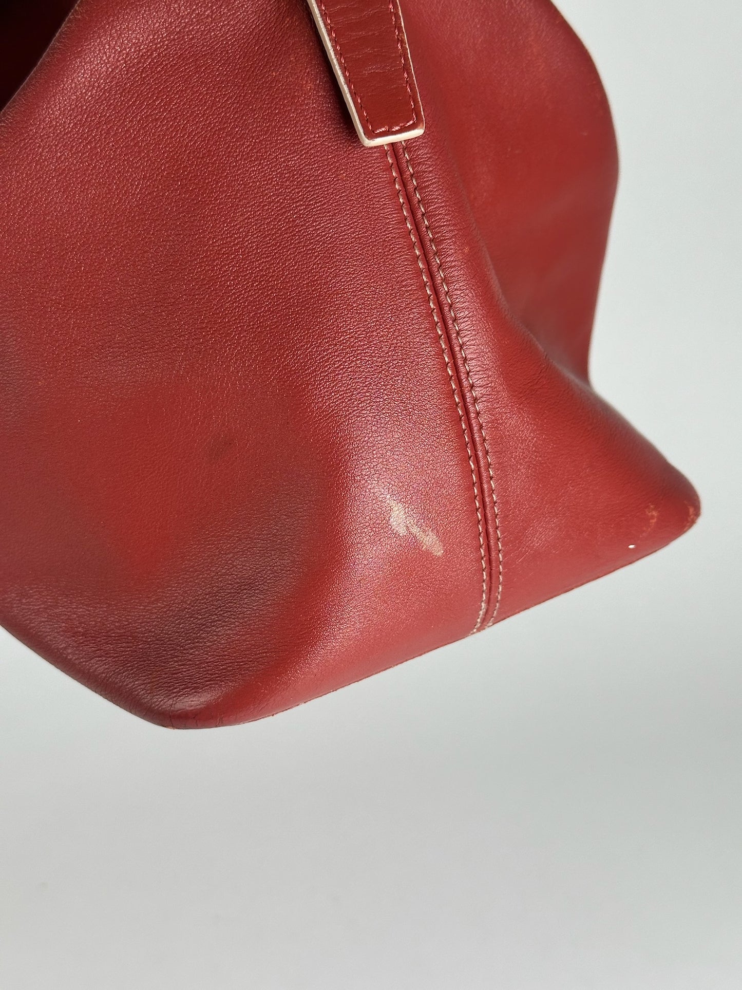 Vintage Loewe Madrid Leather bag red