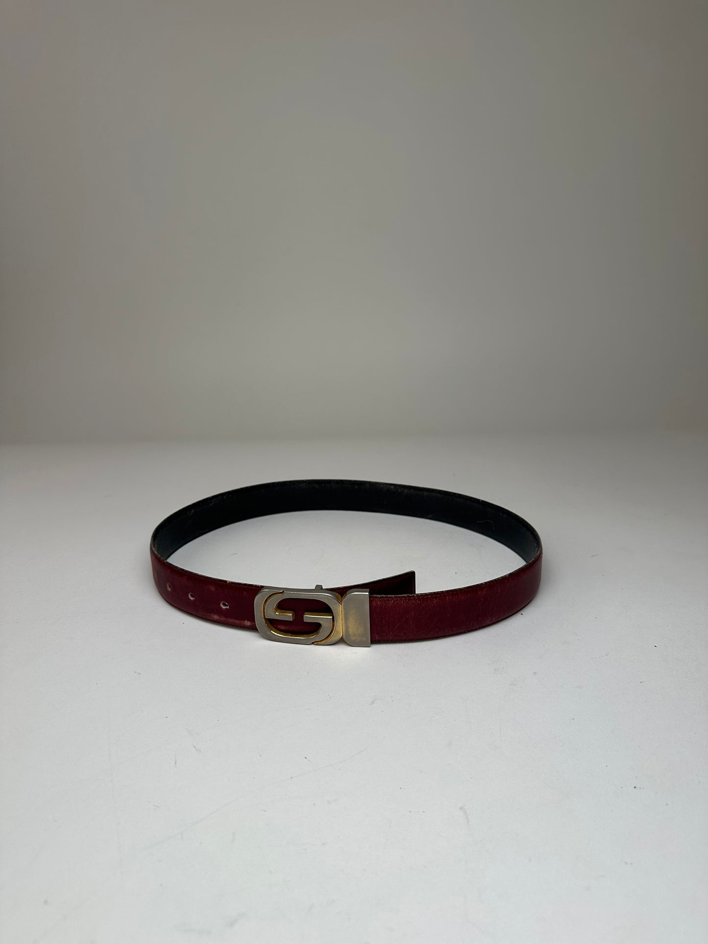 Vintage Gucci Leather Belt Purple