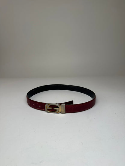 Vintage Gucci Leather Belt Purple