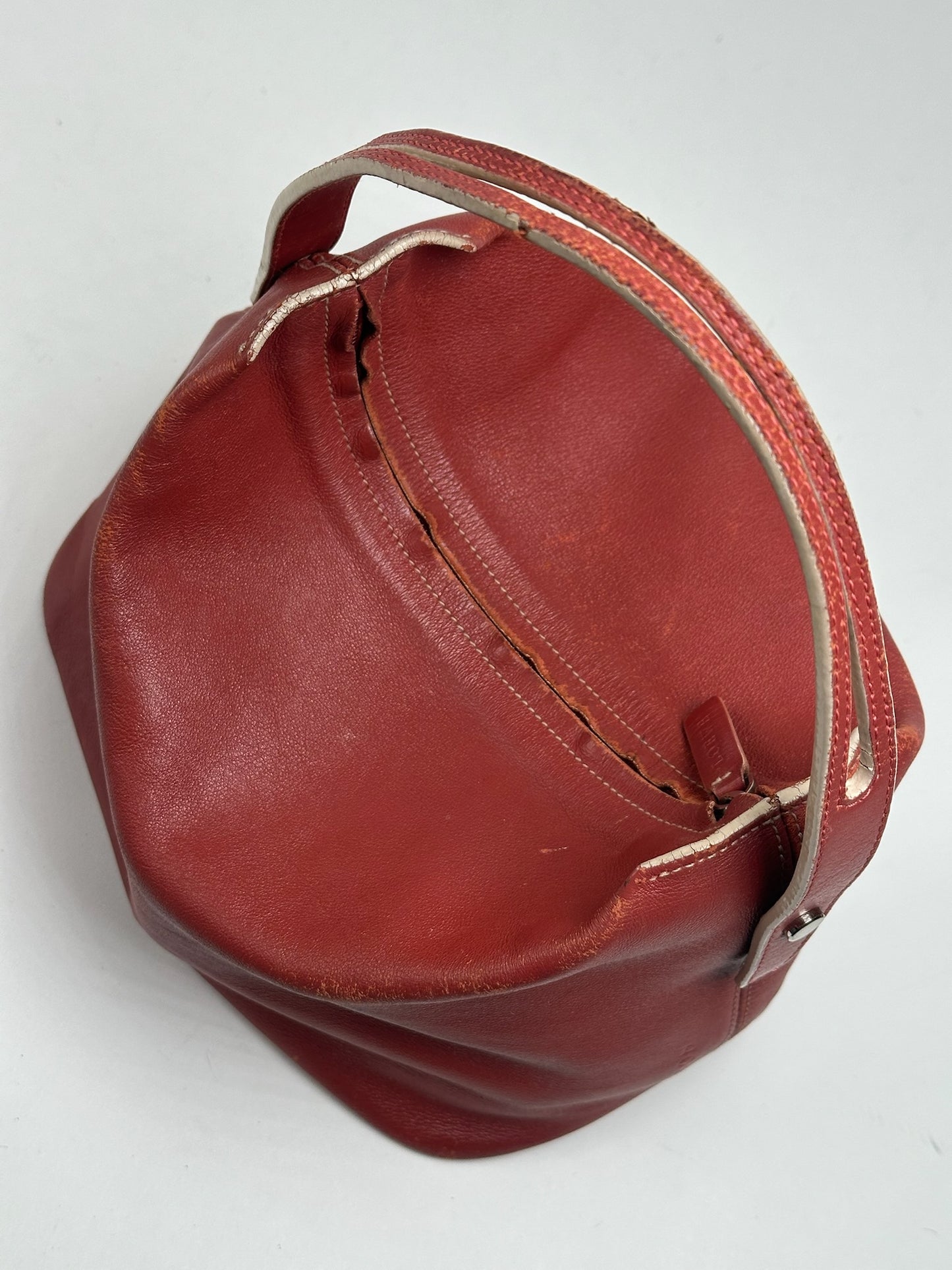 Vintage Loewe Madrid Leather bag red