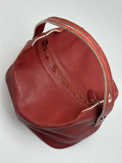 Vintage Loewe Madrid Leather bag red