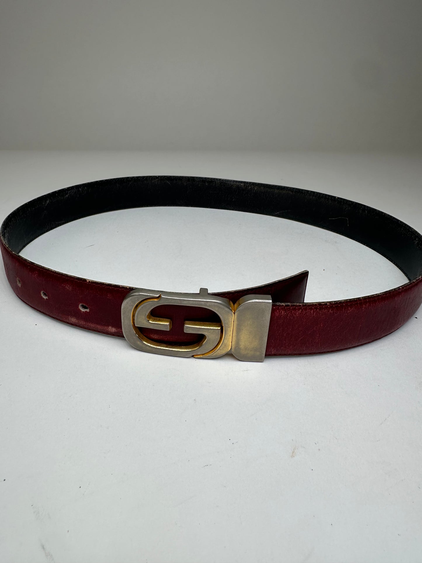 Vintage Gucci Leather Belt Purple