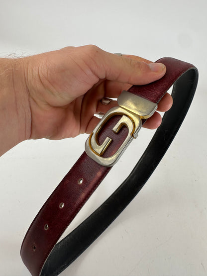 Vintage Gucci Leather Belt Purple