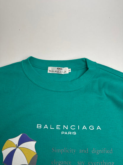 Vintage Balenciaga Sweater Green Blue