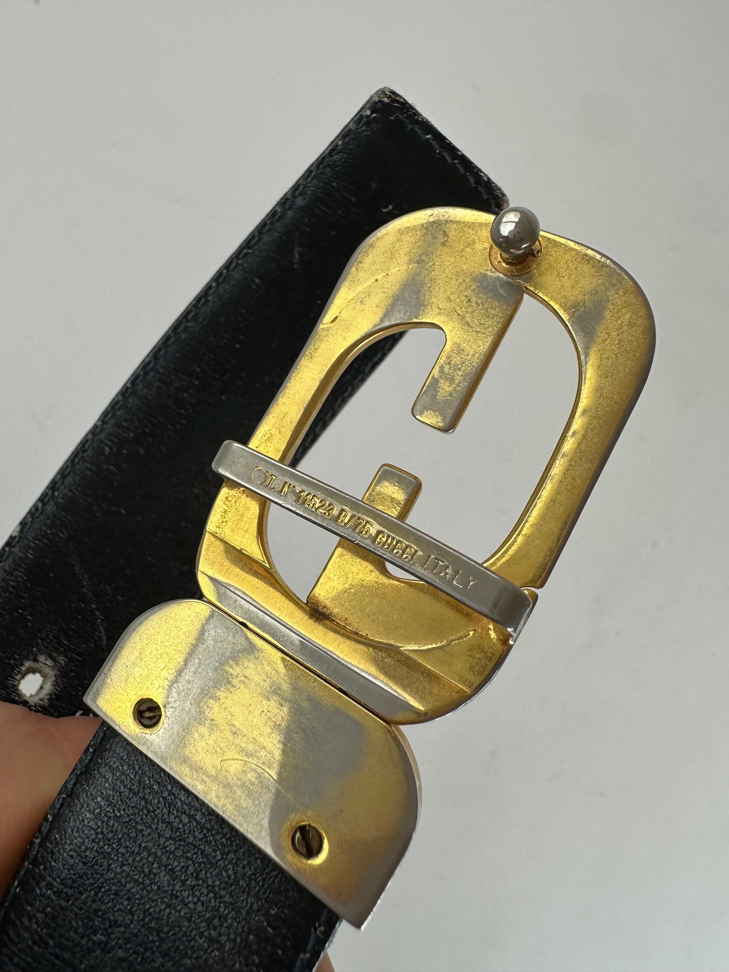 Vintage Gucci Leather Belt Purple