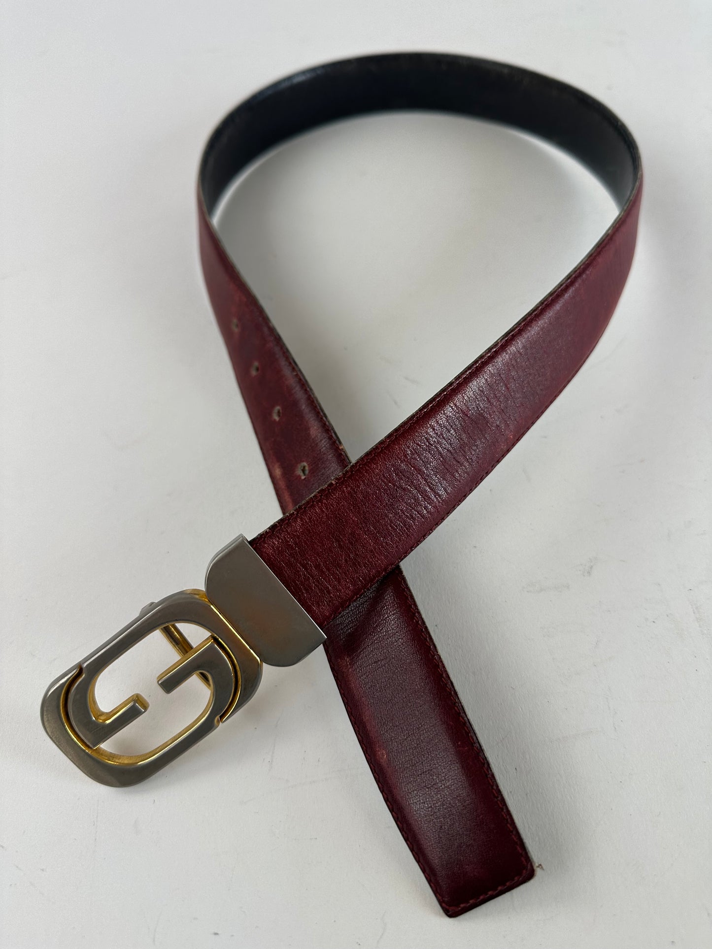 Vintage Gucci Leather Belt Purple