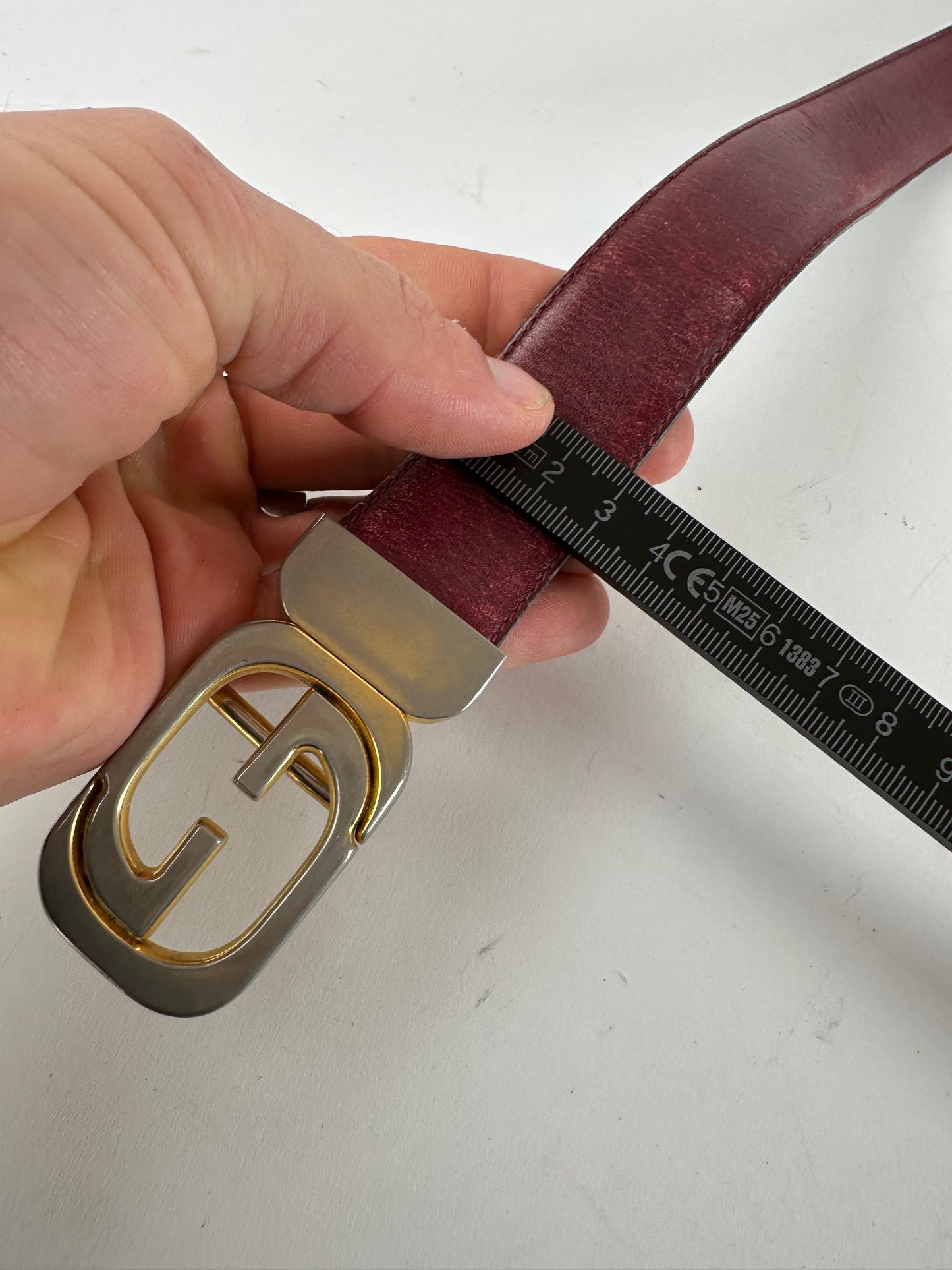 Vintage Gucci Leather Belt Purple