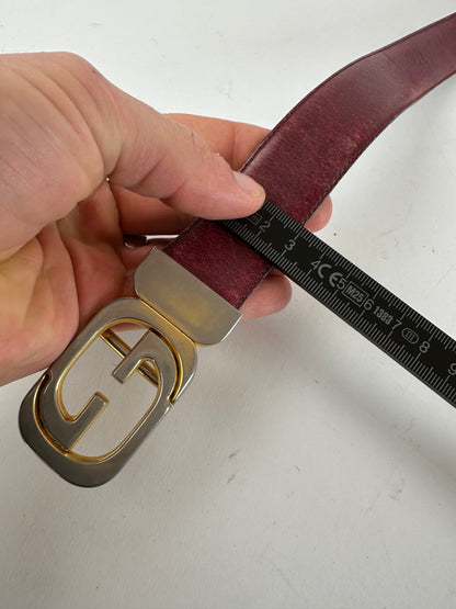 Vintage Gucci Leather Belt Purple