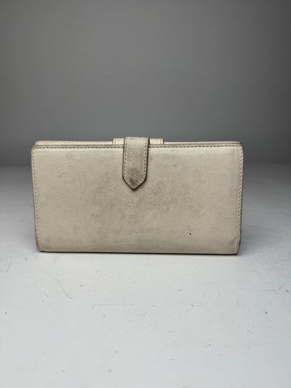 Vintage Dior CD Leather Wallet White