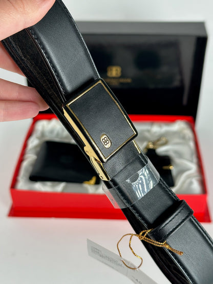 Vintage Balenciaga Leather Belt, wallet & card Holder set Black