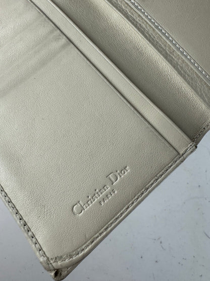 Vintage Dior CD Leather Wallet White