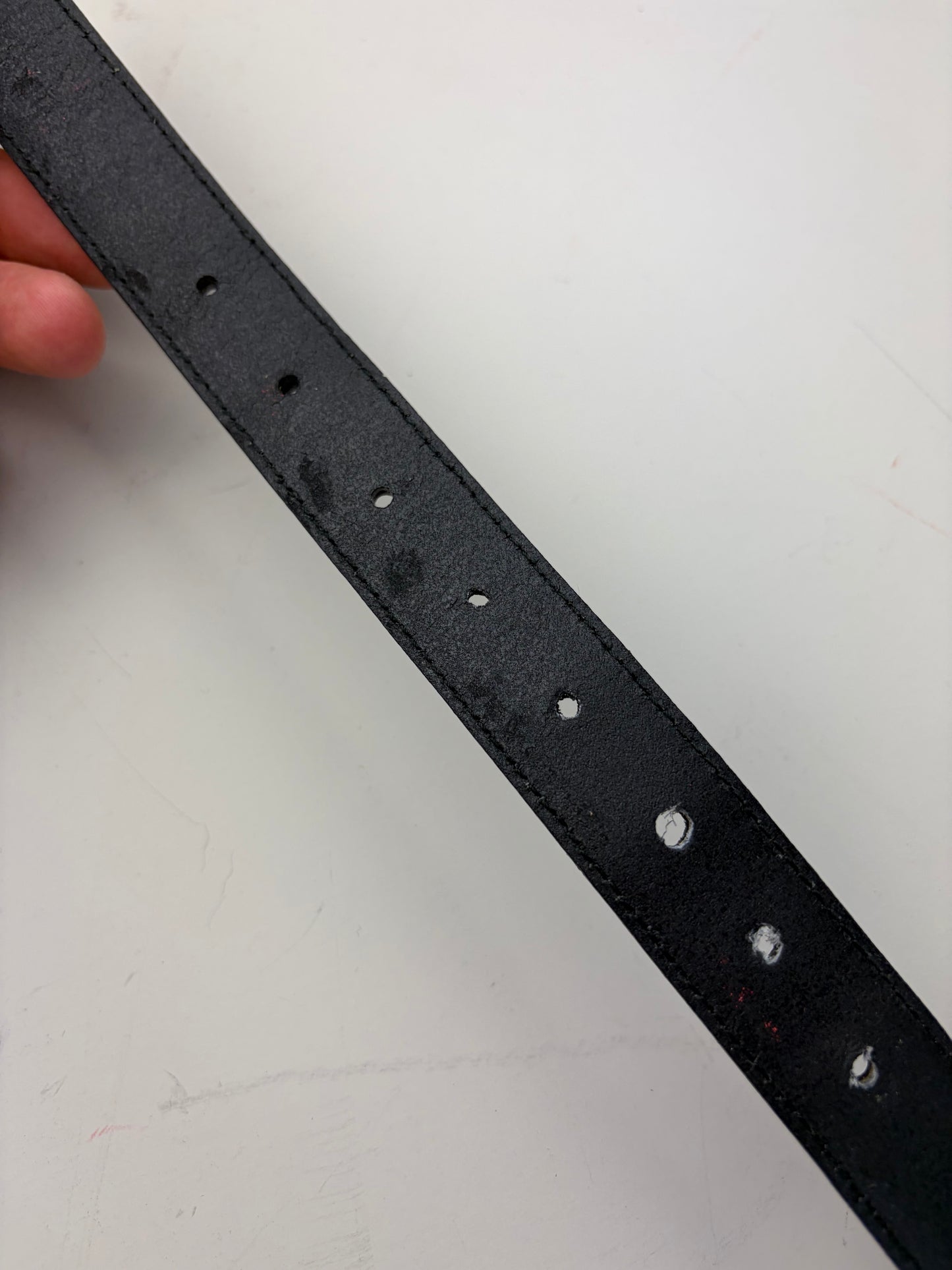 Vintage Ferragamo Patent Leather Logo Belt Black Gold