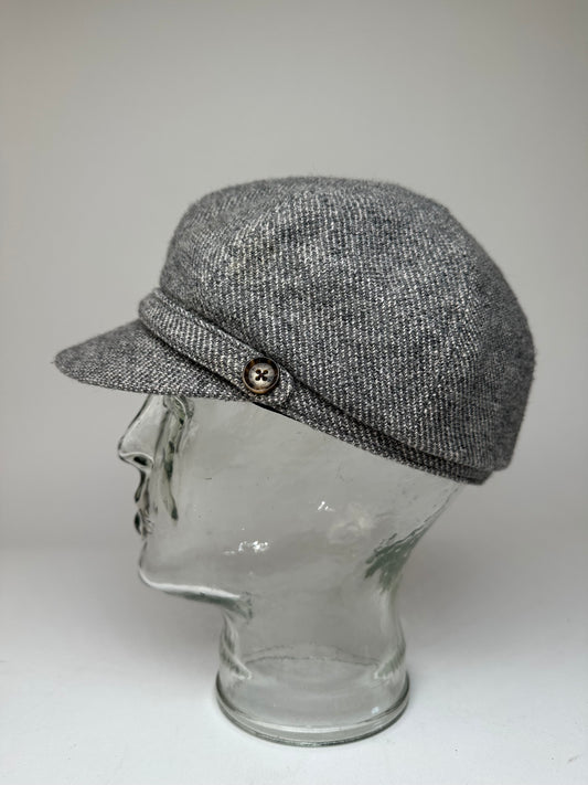 Vintage Celine Wool Hat Grey Black