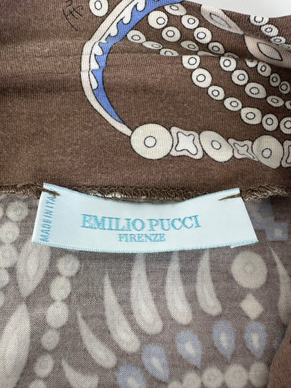 Vintage Emilio Pucci Wrap Top Rayon Multicolour S