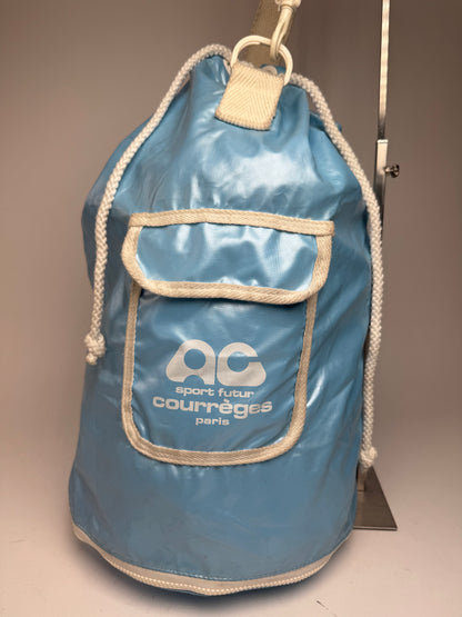 Sac seau vintage Courreges Paris Ice Blue