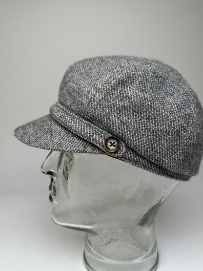 Vintage Celine Wool Hat Grey Black