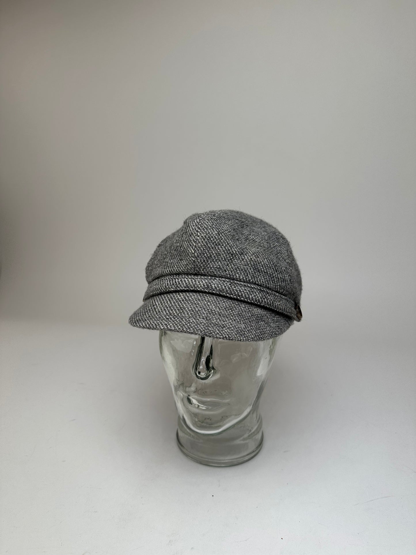Vintage Celine Wool Hat Grey Black