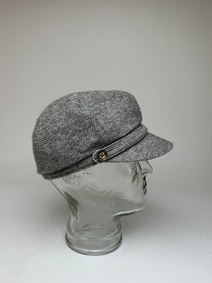 Vintage Celine Wool Hat Grey Black