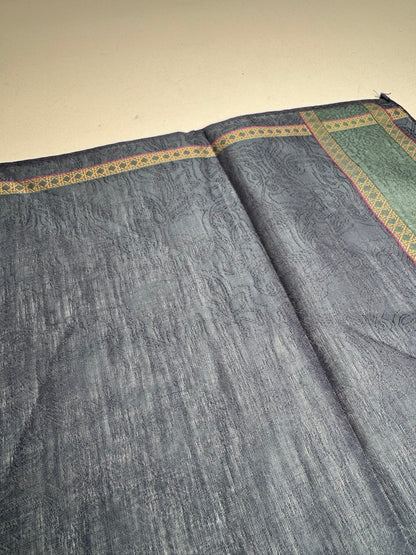 Vintage Dior Striped Scarf Blue Green