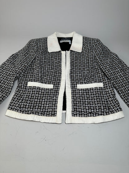 Vintage Ferragamo Cotton Rayon Jacket Black White S
